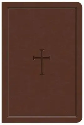 Biblia de referință KJV Compact cu caractere mari, maro Leathertouch - KJV Large Print Compact Reference Bible, Brown Leathertouch