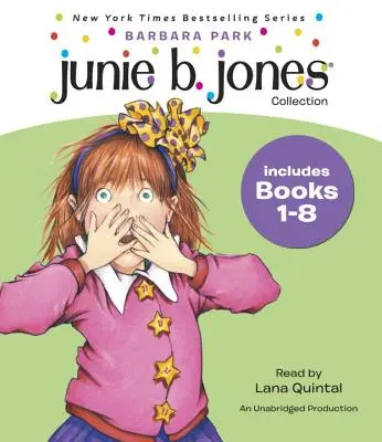 Colecția Junie B. Jones: Cărțile 1-8: #1 Stupid Smelly Bus; #2 Monkey Business; #3 Big Fat Mouth; #4 Sneaky Peeky Spyi Ng; #5 Yucky Blucky Fruitcake; - Junie B. Jones Collection: Books 1-8: #1 Stupid Smelly Bus; #2 Monkey Business; #3 Big Fat Mouth; #4 Sneaky Peeky Spyi Ng; #5 Yucky Blucky Fruitcake;