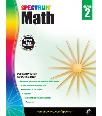 Spectrum Math Workbook, clasa 2 - Spectrum Math Workbook, Grade 2
