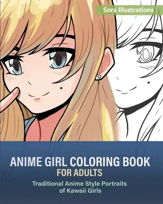 Carte de colorat Anime Girl pentru adulți: Portrete tradiționale în stil anime ale fetelor Kawaii - Anime Girl Coloring Book for Adults: Traditional Anime Style Portraits of Kawaii Girls