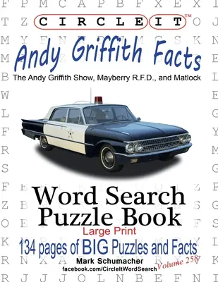 Circle It, Andy Griffith fapte, Căutare în cuvinte, Carte puzzle - Circle It, Andy Griffith Facts, Word Search, Puzzle Book