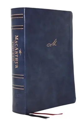 Nkjv, Biblia de studiu MacArthur, ediția a 2-a, Leathersoft, albastră, Comfort Print: Dezlănțuirea adevărului lui Dumnezeu, verset cu verset - Nkjv, MacArthur Study Bible, 2nd Edition, Leathersoft, Blue, Comfort Print: Unleashing God's Truth One Verse at a Time