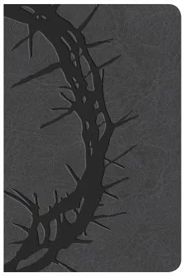 Biblia de referință KJV compactă cu tipar mare, Leathertouch cărbune - KJV Large Print Compact Reference Bible, Charcoal Leathertouch