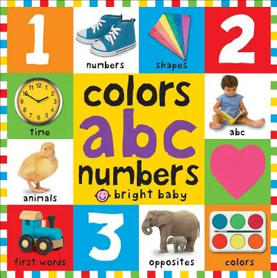 Cărți mari de tablă Culori, Abc, Numere - Big Board Books Colors, Abc, Numbers