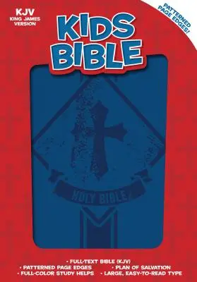 Biblia pentru copii KJV, Royal Blue Leathertouch - KJV Kids Bible, Royal Blue Leathertouch