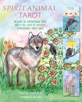 Spirit Animal Tarot: Include o carte inspirațională și un pachet complet de cărți de tarot comandate special - Spirit Animal Tarot: Includes an Inspirational Book and a Full Deck of Specially Commissioned Tarot Cards