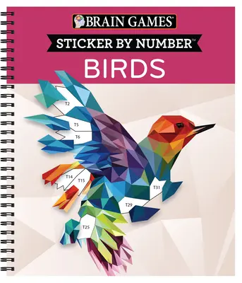 Brain Games - Autocolant după număr: Păsări (28 de imagini pentru autocolant) - Brain Games - Sticker by Number: Birds (28 Images to Sticker)