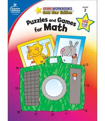Puzzle-uri și jocuri pentru matematică, clasa 2: Gold Star Edition - Puzzles and Games for Math, Grade 2: Gold Star Edition