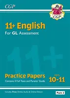 11+ GL English Practice Papers: Ages 10-11 - Pack 2 (cu Ghid pentru părinți și ediție online) - 11+ GL English Practice Papers: Ages 10-11 - Pack 2 (with Parents' Guide & Online Edition)