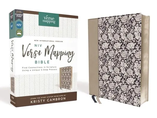 Niv, Verse Mapping Bible, Leathersoft, Navy Floral, Comfort Print: Găsiți conexiuni în Scriptură folosind un proces unic în 5 pași - Niv, Verse Mapping Bible, Leathersoft, Navy Floral, Comfort Print: Find Connections in Scripture Using a Unique 5-Step Process