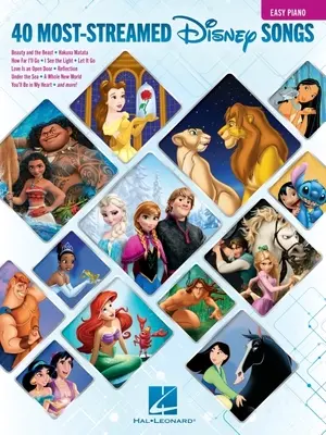 Cele mai difuzate 40 de melodii Disney: Easy Piano Songbook - The 40 Most-Streamed Disney Songs: Easy Piano Songbook