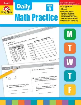 Practica zilnică a matematicii, clasa 5 - Daily Math Practice, Grade 5