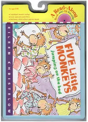 Cinci maimuțe care sar pe pat Carte & CD [Cu CD (audio)] - Five Little Monkeys Jumping on the Bed Book & CD [With CD (Audio)]