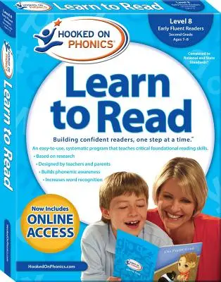 Hooked on Phonics Learn to Read - Level 8: Early Fluent Readers (clasa a doua - vârstele 7-8) - Hooked on Phonics Learn to Read - Level 8: Early Fluent Readers (Second Grade - Ages 7-8)