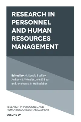 Cercetare în managementul personalului și al resurselor umane - Research in Personnel and Human Resources Management