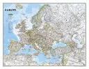 National Geographic: Europa Hartă clasică de perete (30.5 X 23.75 Inches) - National Geographic: Europe Classic Wall Map (30.5 X 23.75 Inches)