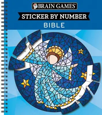 Brain Games - Autocolant după număr: Biblia (28 de imagini pentru autocolant) - Brain Games - Sticker by Number: Bible (28 Images to Sticker)