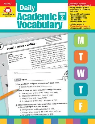 Daily Academic Vocabulary Grade 2 [Cu transparențe] - Daily Academic Vocabulary Grade 2 [With Transparencies]