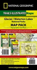 Parcurile naționale Glacier și Waterton Lakes [Pachet de hărți] - Glacier and Waterton Lakes National Parks [Map Pack Bundle]
