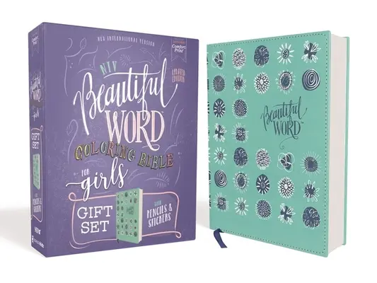 Niv, Beautiful Word Coloring Bible for Girls Pencil/Sticker Gift Set, Updated, Leathersoft Over Board, Teal, Comfort Print: 600+ versete de colorat - Niv, Beautiful Word Coloring Bible for Girls Pencil/Sticker Gift Set, Updated, Leathersoft Over Board, Teal, Comfort Print: 600+ Verses to Color
