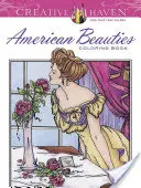 Carte de colorat Creative Haven American Beauties - Creative Haven American Beauties Coloring Book