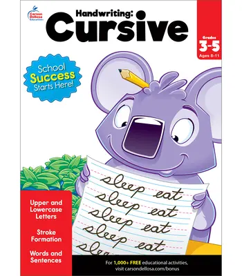 Scris de mână: Cursive Workbook - Handwriting: Cursive Workbook