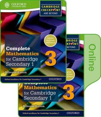 Complete Mathematics for Cambridge Lower Secondary Book 3: Carte tipărită și online pentru elevi - Complete Mathematics for Cambridge Lower Secondary Book 3: Print and Online Student Book