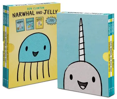 Narwhal and Jelly Box Set (Cărțile 1, 2, 3 și Poster) - Narwhal and Jelly Box Set (Books 1, 2, 3, and Poster)