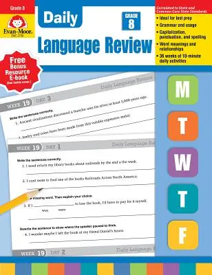 Revizuirea zilnică a limbii, clasa 8 Te - Daily Language Review, Grade 8 Te