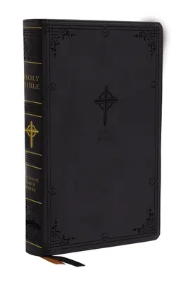 Nabre, Noua Biblie Americană, ediție revizuită, Biblia catolică, ediție tipărită mare, Leathersoft, neagră, indexată cu degetul mare, imprimare confortabilă: Sfânta Biblie - Nabre, New American Bible, Revised Edition, Catholic Bible, Large Print Edition, Leathersoft, Black, Thumb Indexed, Comfort Print: Holy Bible