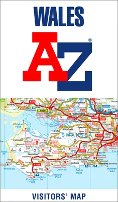 Țara Galilor A-Z Harta vizitatorilor - Wales A-Z Visitors' Map