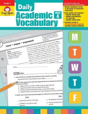 Daily Academic Vocabulary Grade 4 [Cu transparențe] - Daily Academic Vocabulary Grade 4 [With Transparencies]