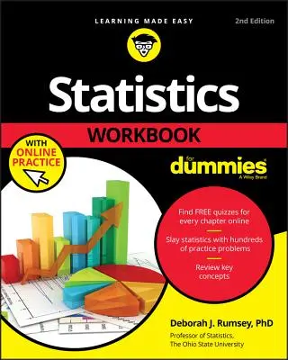 Caiet de lucru de statistică pentru manechine cu practică online - Statistics Workbook For Dummies with Online Practice