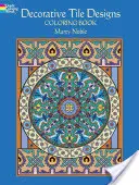 Carte de colorat cu modele decorative de gresie - Decorative Tile Designs Coloring Book