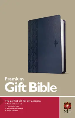 Premium Gift Bible NLT (litere roșii, piele, albastru) - Premium Gift Bible NLT (Red Letter, Leatherlike, Blue)