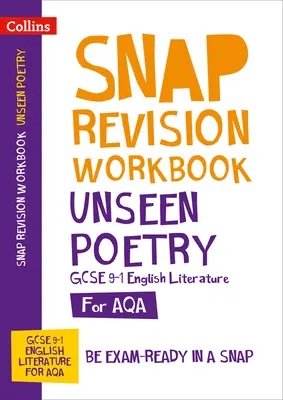 AQA Unseen Poetry Anthology Workbook - Ideal pentru învățarea acasă, examene 2022 și 2023 - AQA Unseen Poetry Anthology Workbook - Ideal for Home Learning, 2022 and 2023 Exams