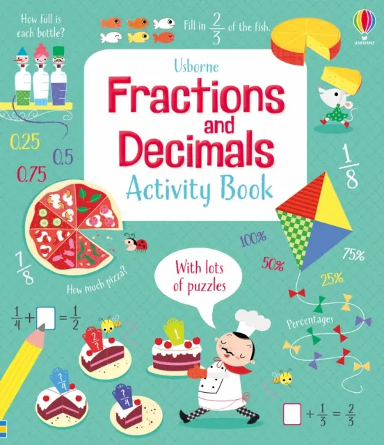 Carte de activități cu fracții și zecimale - Fractions and Decimals Activity Book