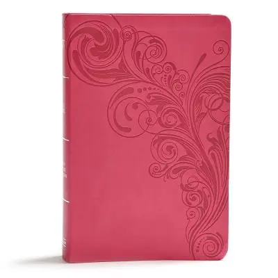 Biblia de referință KJV cu tipar uriaș, piele roz, indexată: Red Letter, Ribbon Marker, Smythe-Sewn, Text pe două coloane, Concordanță, Pagină de prezentare, - KJV Giant Print Reference Bible, Pink Leathertouch, Indexed: Red Letter, Ribbon Marker, Smythe-Sewn, Two-Column Text, Concordance, Presentation Page,