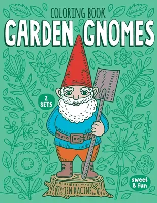 Carte de colorat cu gnomi de grădină - Garden Gnomes Coloring Book