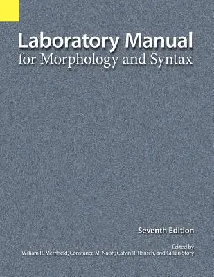 Manual de laborator pentru morfologie și sintaxă - Laboratory Manual for Morphology and Syntax