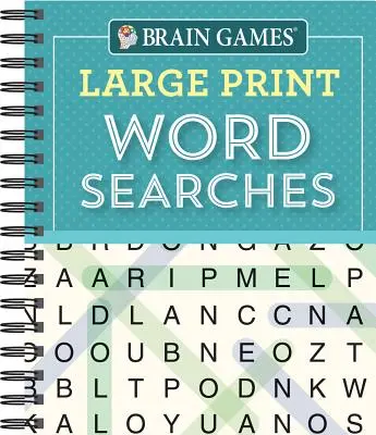 Brain Games - Căutarea cuvintelor cu caractere mari (teal) - Brain Games - Large Print Word Searches (Teal)