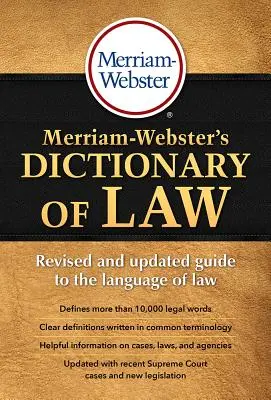 Dicționarul Merriam-Webster de drept - Merriam-Webster's Dictionary of Law