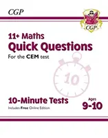 11+ CEM 10-Minute Tests: Maths Quick Questions - Ages 9-10 (cu ediție online) - 11+ CEM 10-Minute Tests: Maths Quick Questions - Ages 9-10 (with Online Edition)