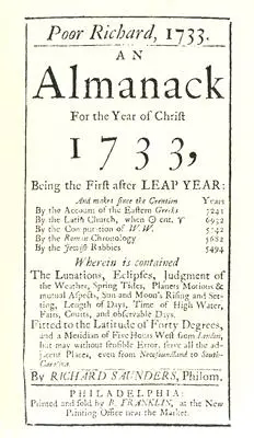 Poor Richard, 1733 an Almanack: Pentru anul lui Hristos 1733 - Poor Richard, 1733 an Almanack: For the Year of Christ 1733