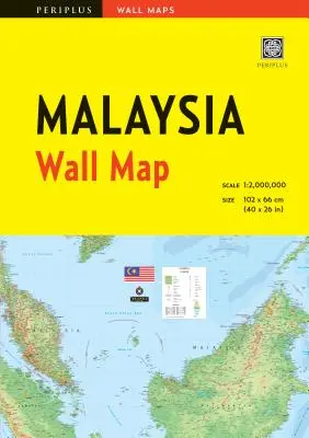 Harta de perete a Malaeziei Prima ediție - Malaysia Wall Map First Edition