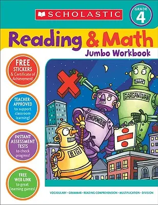 Reading & Math Jumbo Workbook: Gradul 4 - Reading & Math Jumbo Workbook: Grade 4