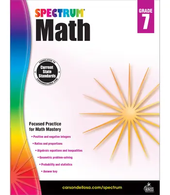 Spectrum Math Workbook, clasa 7 - Spectrum Math Workbook, Grade 7