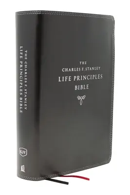 Kjv, Charles F. Stanley Life Principles Bible, 2nd Edition, Leathersoft, Black, Indexed, Comfort Print: Creșterea în cunoașterea și înțelegerea lui Dumnezeu - Kjv, Charles F. Stanley Life Principles Bible, 2nd Edition, Leathersoft, Black, Indexed, Comfort Print: Growing in Knowledge and Understanding of God
