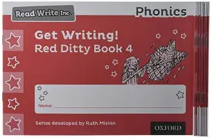 Read Write Inc. Phonics: Get Writing! Red Ditty Book 4 Pachet de 10 - Read Write Inc. Phonics: Get Writing! Red Ditty Book 4 Pack of 10