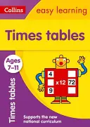 Collins Easy Learning Age 7-11 -- Times Tables Ages 7-11: Ediție nouă - Collins Easy Learning Age 7-11 -- Times Tables Ages 7-11: New Edition